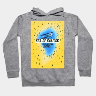 Sea of Galilee Israel Travel poster Hoodie